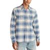 Lucky Brand Men’s Plaid Cloud Soft Flannel(Light Blue Multi)