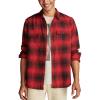 Lucky Brand Men’s Plaid Cloud Soft Flannel(Red Multi)