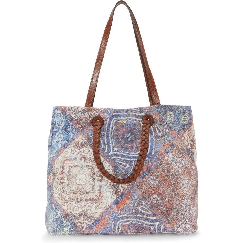 imageLucky Brand Jema Leather ToteVintage Patch