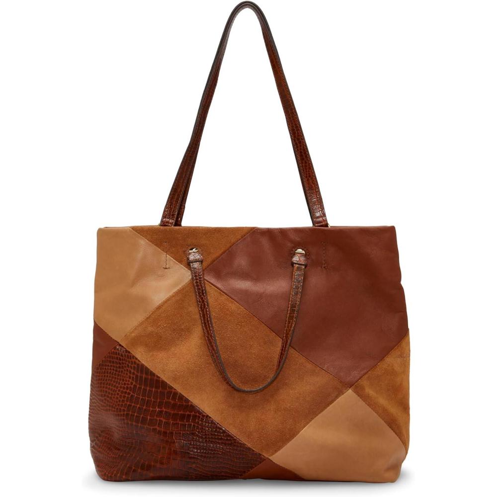 imageLucky Brand Jema Leather ToteWhiskey Multi