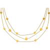 Lucky Brand Real Gold Plated 3 Layer Necklace