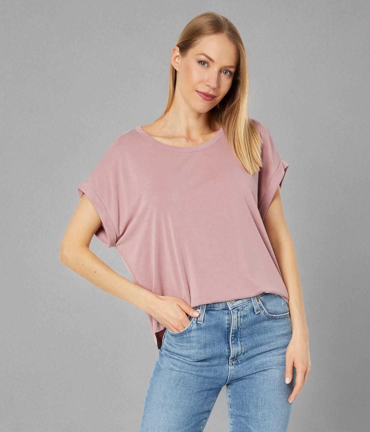 imageLucky Brand Womens Short Sleeve Sandwash Dolman TeeNostalgia Rose