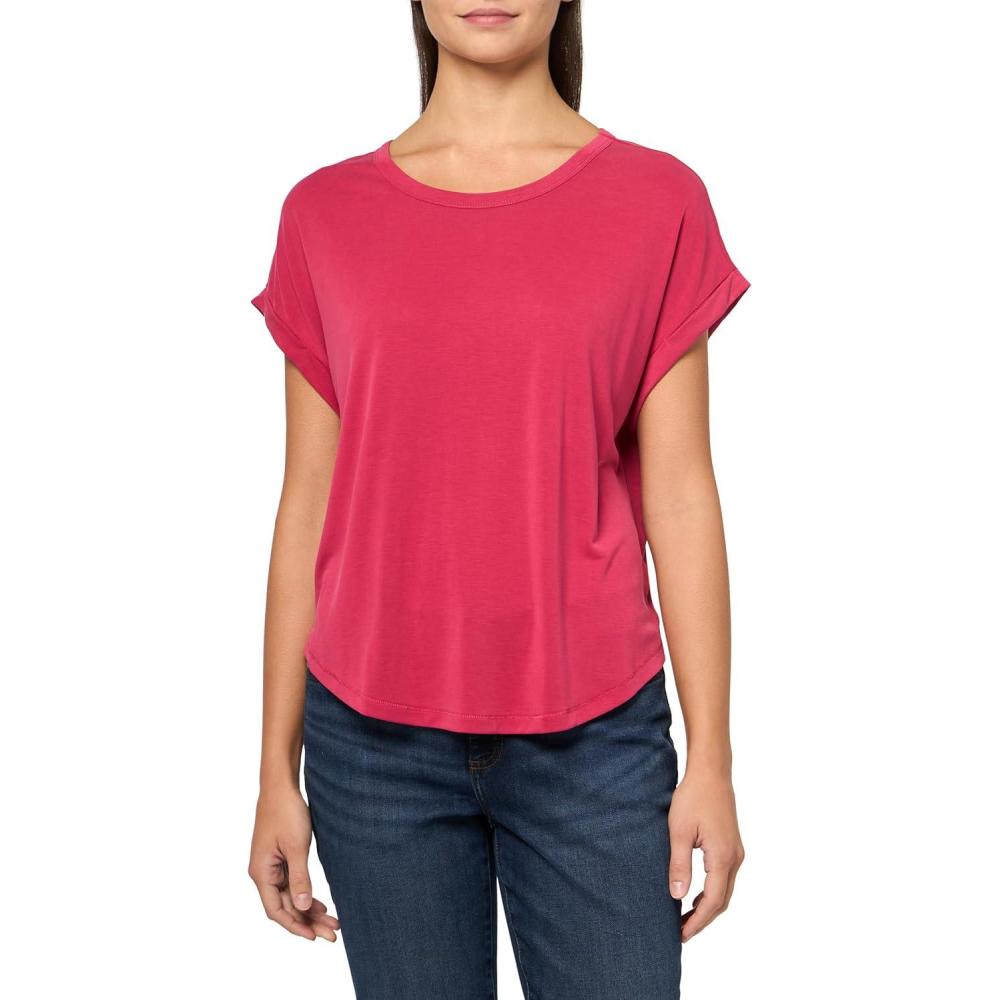 imageLucky Brand Womens Short Sleeve Sandwash Dolman TeeJester Red