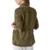 Lucky Brand Women’s Long Sleeve Button Up Two Pocket Utility Jacket(Olive Night)