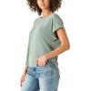 Lucky Brand Womens Sandwash Dolman Tee(Loden Green/Green)