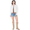 Lucky Brand Women’s Tomboy Trucker Jacket(Clean White)