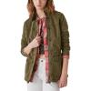 Lucky Brand Women’s Long Sleeve Button Up Two Pocket Utility Jacket(Olive Night)