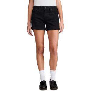Lucky Brand Women’s Mid Rise Ava Roll Up Short(Clean Black)