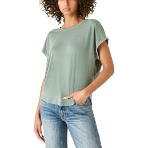 Lucky Brand Womens Sandwash Dolman Tee(Loden Green/Green)