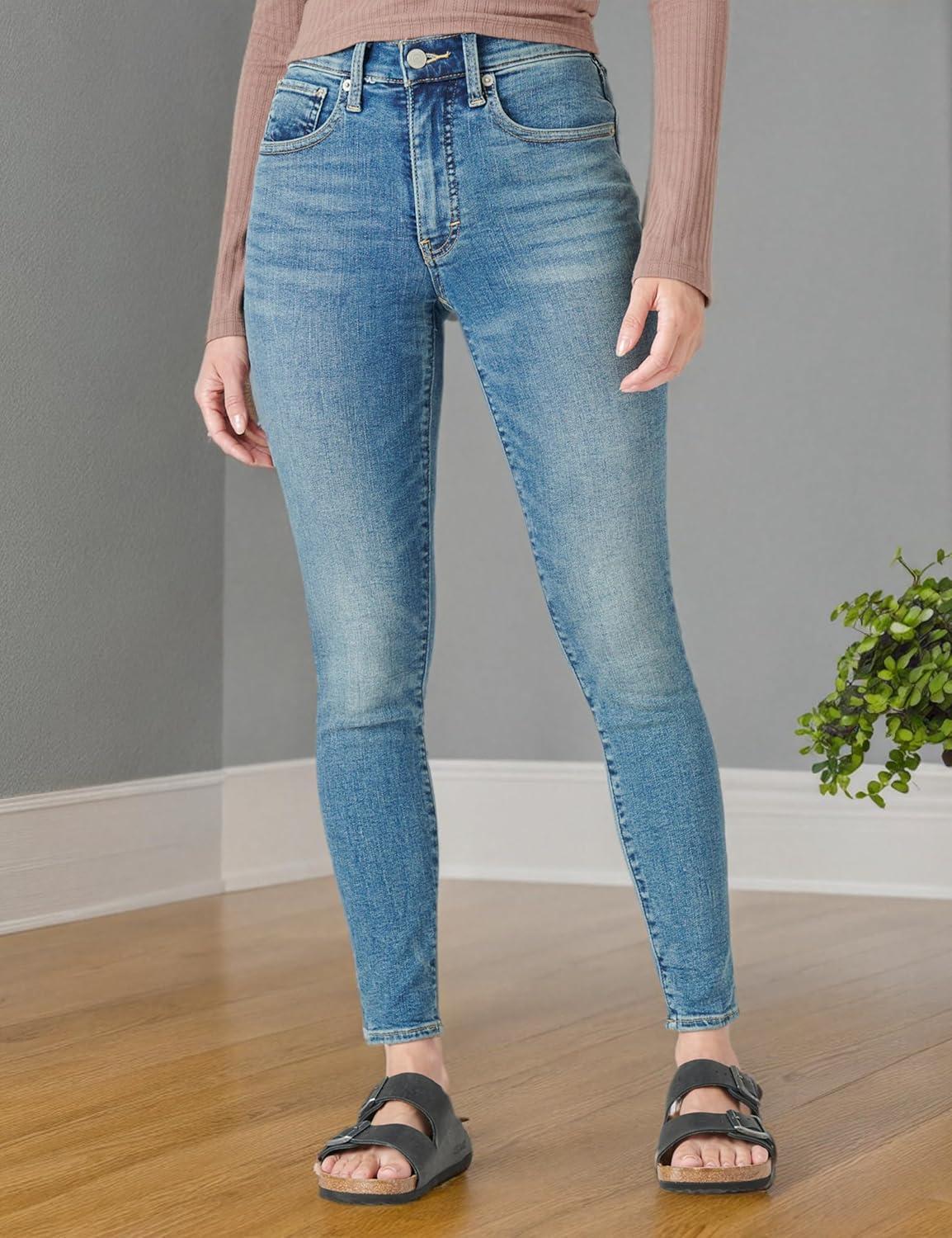 imageLucky Brand Womens High Rise Bridgette Skinny Jean in OlanaShasta