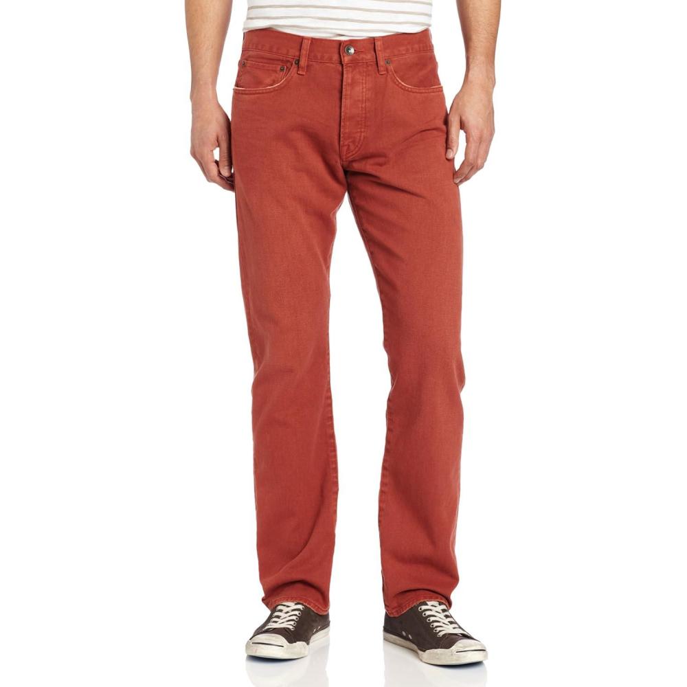 imageLucky Brand Mens 121 Heritage Slim JeanBarn Red