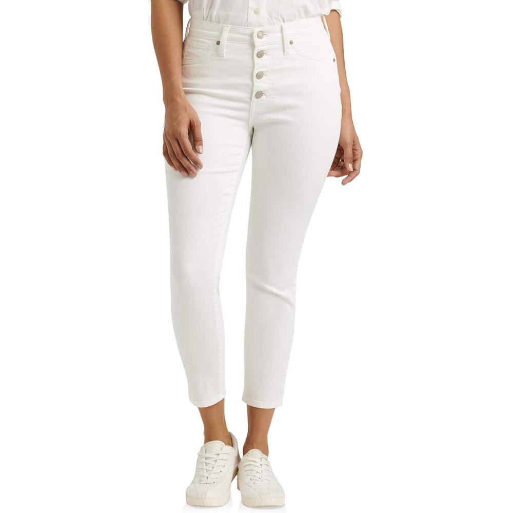 imageLucky Brand Womens High Rise Bridgette Skinny Jean in OlanaClean White