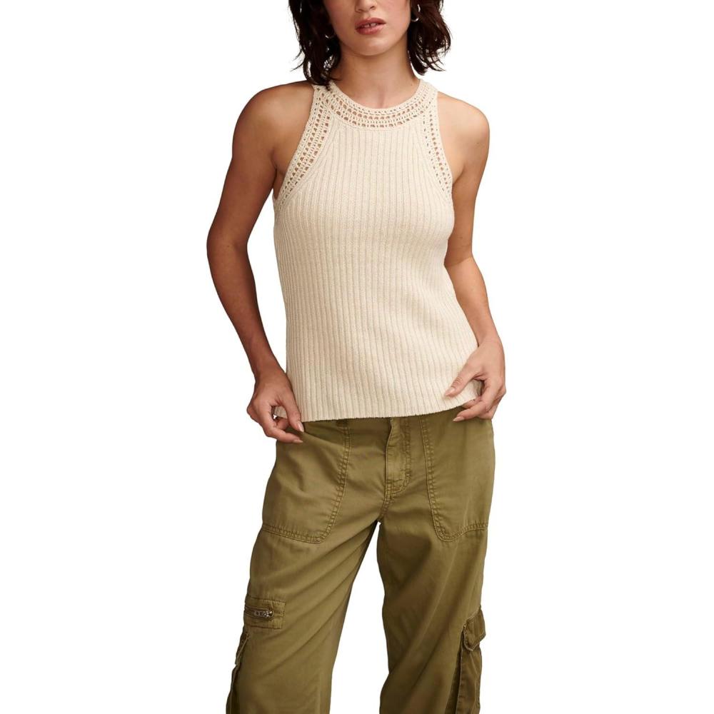 imageLucky Brand Womens Knit Rib Sweater TankTofu
