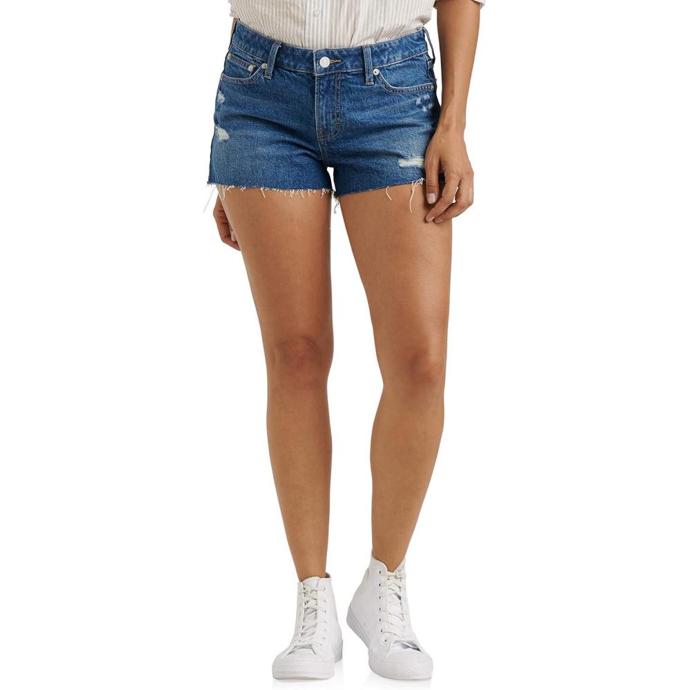 imageLucky Brand Womens Mid Rise Cut Off ShortNela Fray