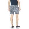 Lucky Brand Mens Printed Flat Front Short(Blue Print)