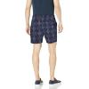 Lucky Brand Mens Printed Flat Front Short(Blue Print Multi)