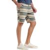 Lucky Brand Mens Printed Flat Front Short(Blue Stripe)