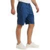 Lucky Brand Mens Printed Flat Front Short(Clancy Blue)