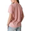 Lucky Brand Women’s Bowie Embroidery Boyfriend Tee(Rosette)