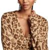 Lucky Brand Womens Cheetah Print Cardigan(Leopard Print)