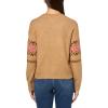 Lucky Brand Women’s Fair Isle Crew Neck(Camel Multi)