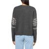 Lucky Brand Women’s Fair Isle Crew Neck(Charcoal Multi)