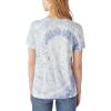 Lucky Brand Women’s Graphic Tee(Blue Tie Dye)
