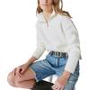 Lucky Brand Women’s Half Zip Pullover Sweater(Whisper White)
