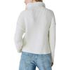Lucky Brand Women’s Half Zip Pullover Sweater(Whisper White)