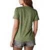 Lucky Brand Women’s Hendrix Floral Classic Crew Tee(Olivine)