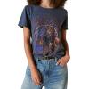 Lucky Brand Women’s Janis Joplin Classic Crew Tee(Dress Blues)