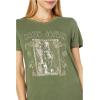 Lucky Brand Women’s Janis Joplin Classic Crew Tee(Winter Moss)