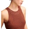 Lucky Brand Women’s Knit Rib Sweater Tank(Cinnamon)