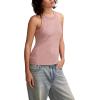 Lucky Brand Women’s Knit Rib Sweater Tank(Mauve Shadows)