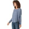 Lucky Brand Women’s Long Sleeve Crew Neck Top(Blue Multi)
