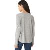 Lucky Brand Women’s Long Sleeve Crew Neck Top(Heather Grey)