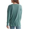 Lucky Brand Women’s Long Sleeve Rib Soft Henley Top(Sage Brush Green)
