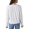 Lucky Brand Women’s Long Sleeve V Neck Tee(Bright White)