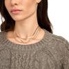 Lucky Brand Womens Mixed Cable Crew Sweater Pullover(Charcoal Heather)