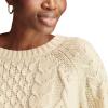 Lucky Brand Womens Mixed Cable Crew Sweater Pullover(Tofu)