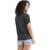 Lucky Brand Women’s Short Sleeve Crew Neck ACDC Boyfriend Tee(Jet Black)