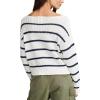 Lucky Brand Women’s Striped Pullover Sweater(Tofu Cadet Navy Str)