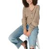 Lucky Brand Womens Women’s Cozy Cable Stitch Cardigan(Goat)