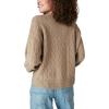 Lucky Brand Womens Women’s Cozy Cable Stitch Cardigan(Goat)