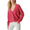Lucky Brand Womens Women’s Cozy Cable Stitch Cardigan(Red Bud)