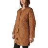 Lucky Brand Womens Women’s Reversible Shine Quilted Liner Jacket(Cognac)