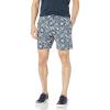 Lucky Brand Mens Printed Flat Front Short(Blue Print)