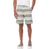 Lucky Brand Mens Printed Flat Front Short(Blue Stripe)
