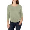 Lucky Brand Womens Cloud Jersey Long Sleeve Crew(Desert Sage)