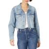 Lucky Brand Women’s Cut Off Denim Trucker Jacket(Sunspot)
